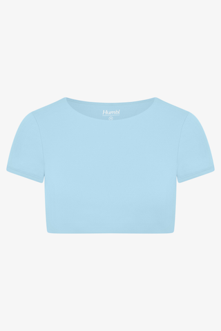 Aura Crop Top - Powder Blue