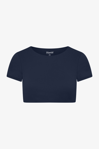 Aura Crop Top - Parisian Blue