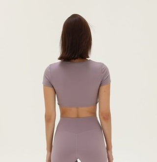 Aura Crop Top - Mauve - Humbl