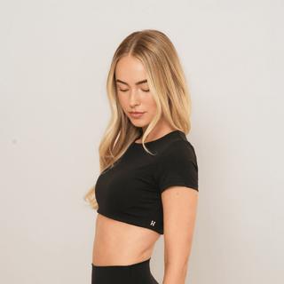 Aura Crop Top - Midnight Black - Humbl