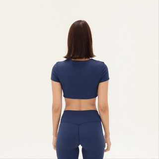 Aura Crop Top - Parisian Blue - Humbl