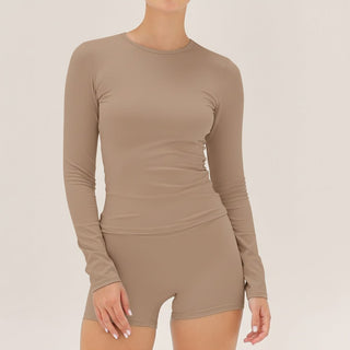 Aura Long Sleeve - Almond Brown - Humbl