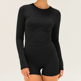 Aura Long Sleeve - Midnight Black - Humbl