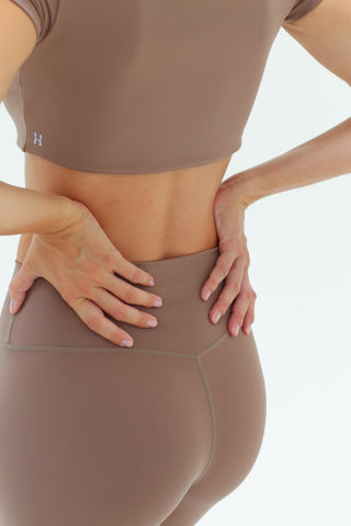 Aura Crop Top - Almond Brown - Humbl