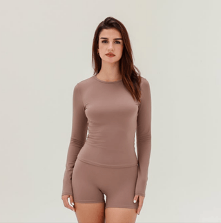 Aura Long Sleeve - Almond Brown - Humbl